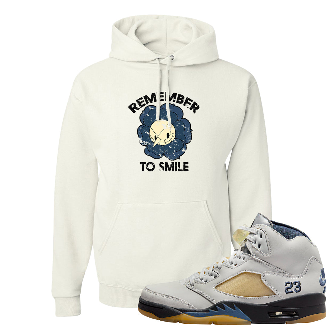 Dusk and Dawn 5s Hoodie | Remember To Smile, White