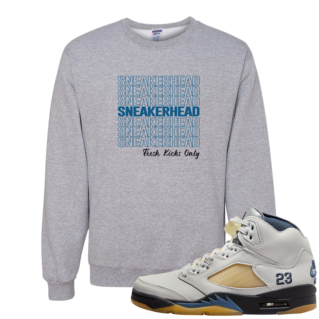 Dusk and Dawn 5s Crewneck Sweatshirt | Thank You Sneakers, Ash