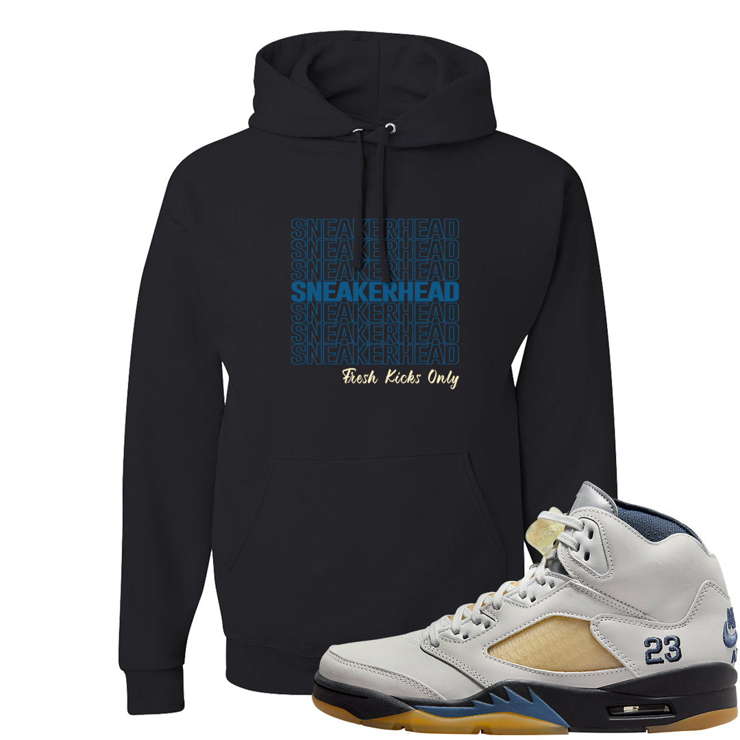 Dusk and Dawn 5s Hoodie | Thank You Sneakers, Black