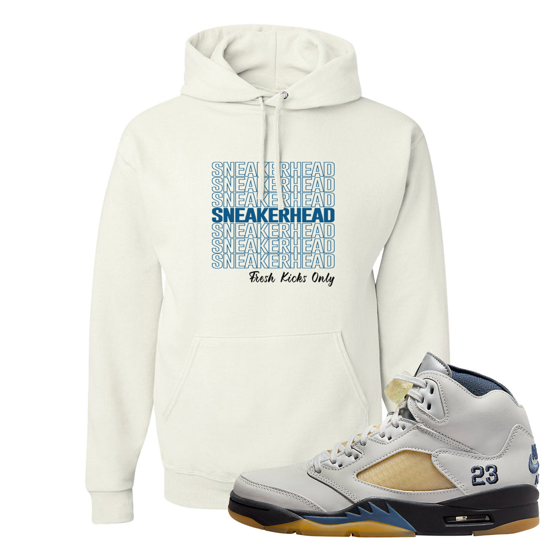 Dusk and Dawn 5s Hoodie | Thank You Sneakers, White