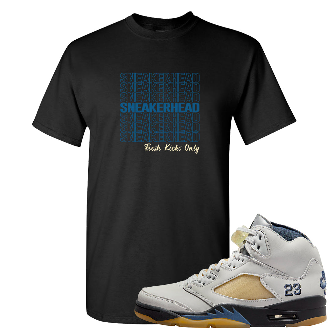 Dusk and Dawn 5s T Shirt | Thank You Sneakers, Black