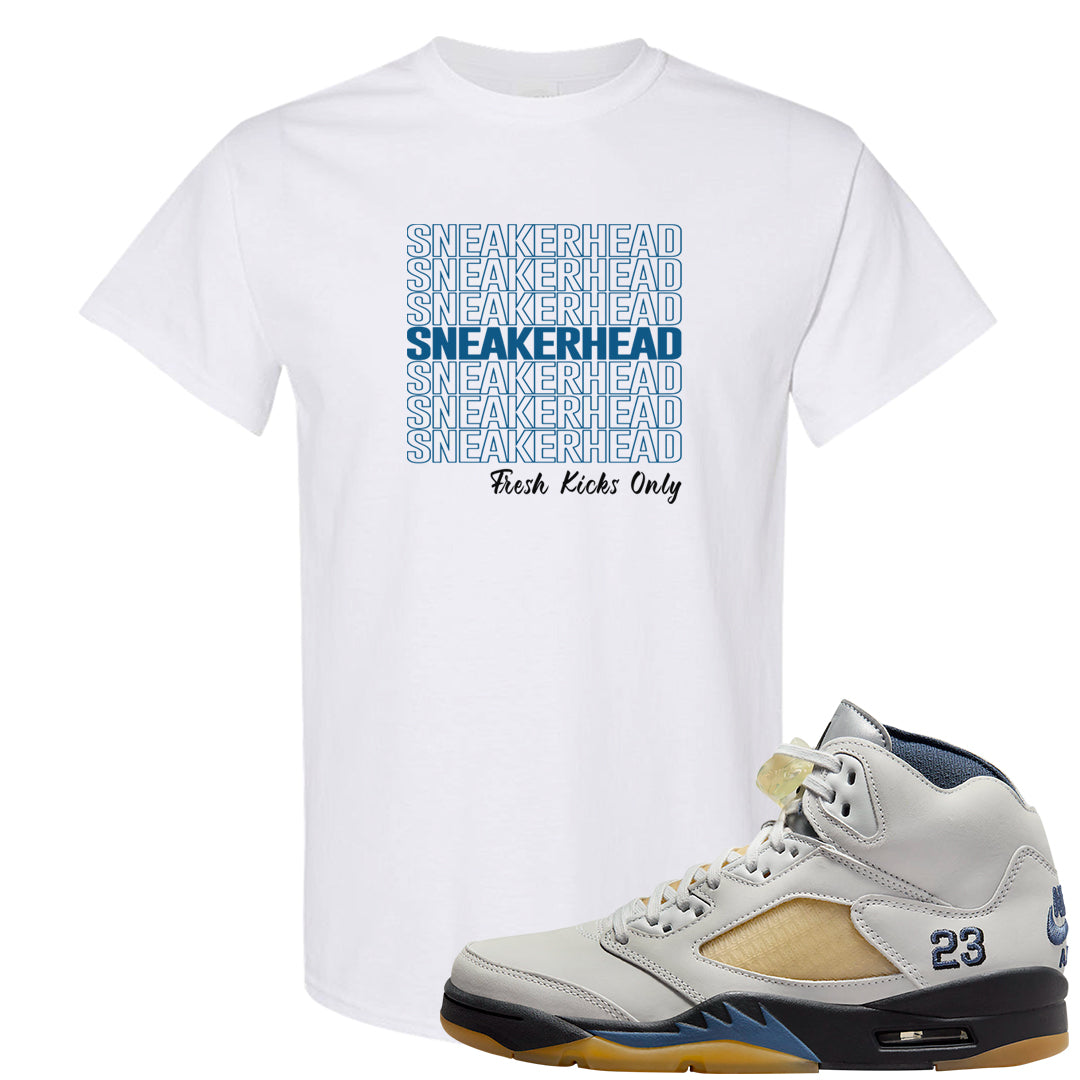 Dusk and Dawn 5s T Shirt | Thank You Sneakers, White