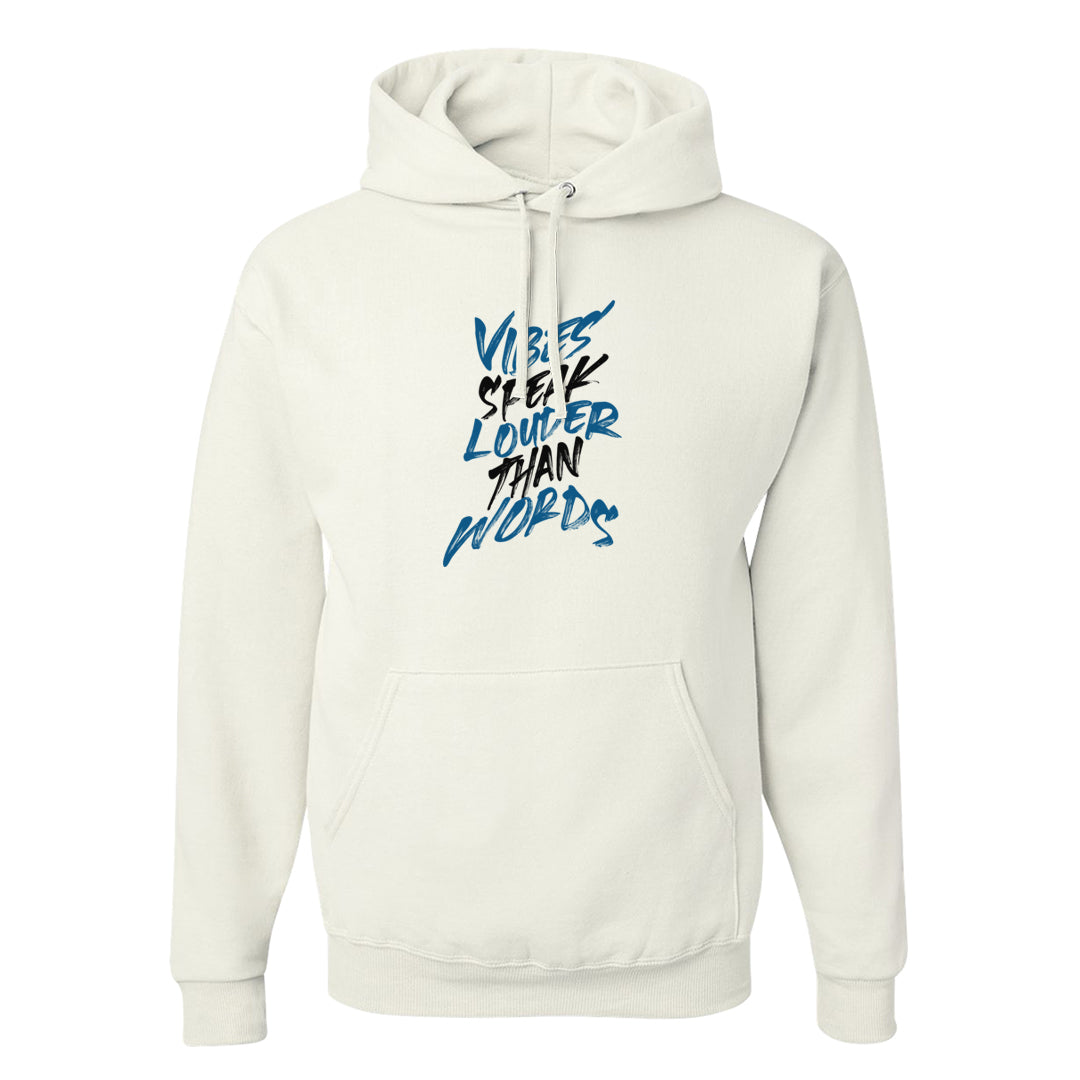 Dusk and Dawn 5s Hoodie | Vibes Speak Louder Than Words, White