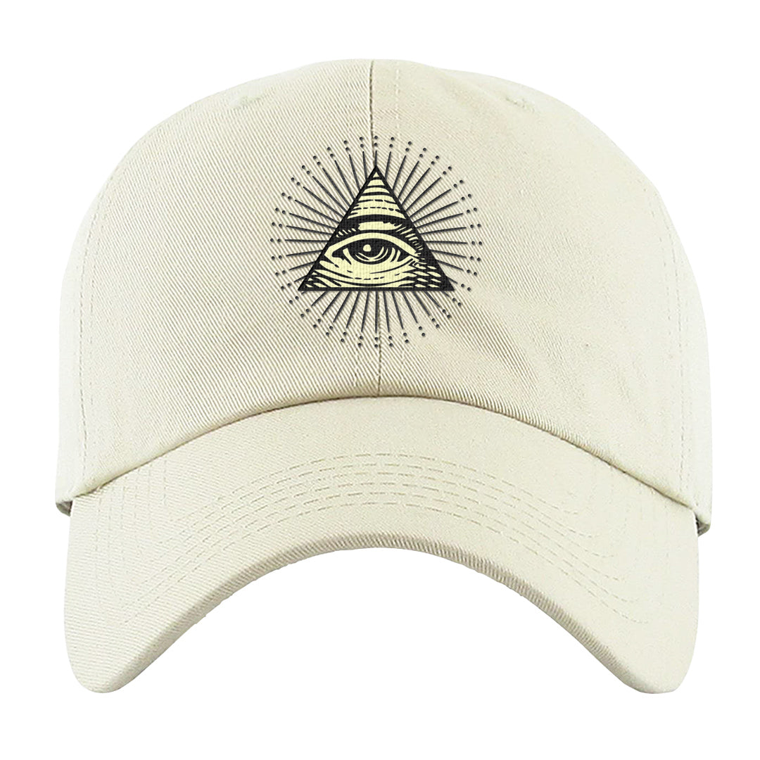 Indigo Haze 5s Dad Hat | All Seeing Eye, White