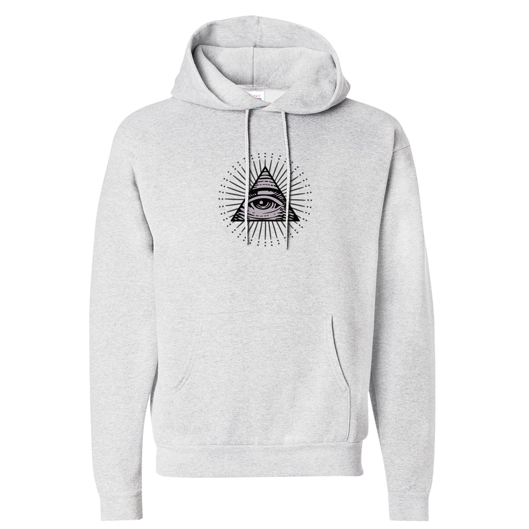 Indigo Haze 5s Hoodie | All Seeing Eye, Ash