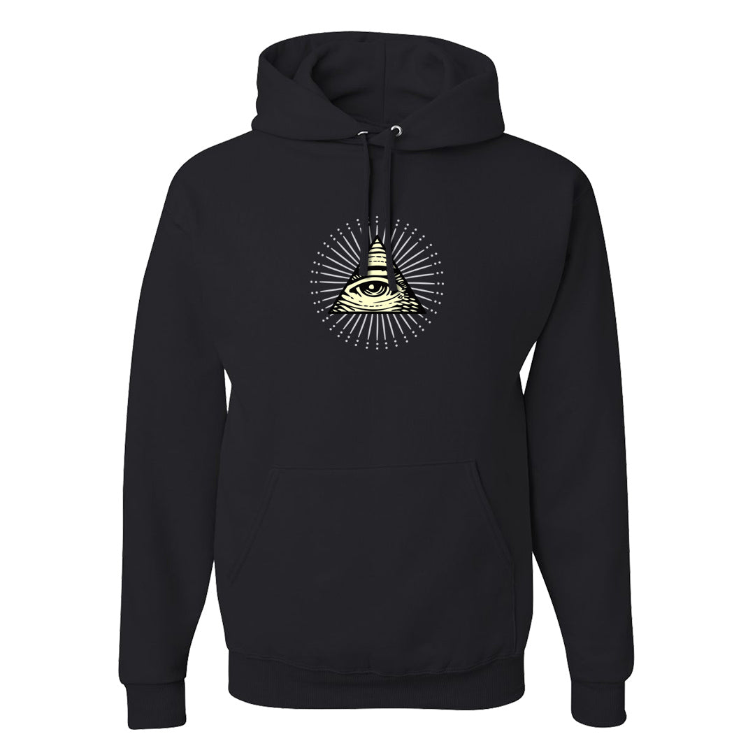 Indigo Haze 5s Hoodie | All Seeing Eye, Black