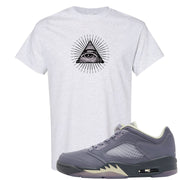 Indigo Haze 5s T Shirt | All Seeing Eye, Ash