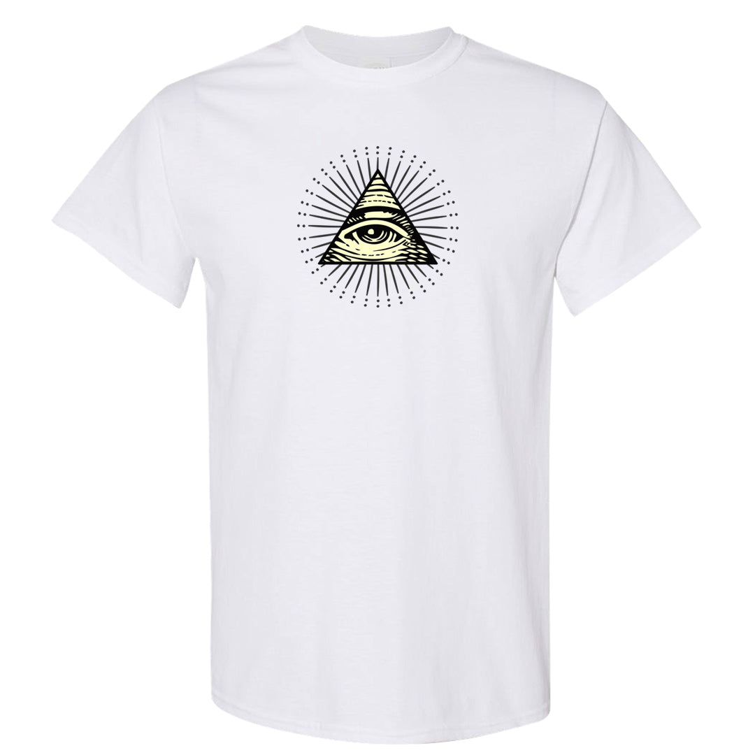 Indigo Haze 5s T Shirt | All Seeing Eye, White