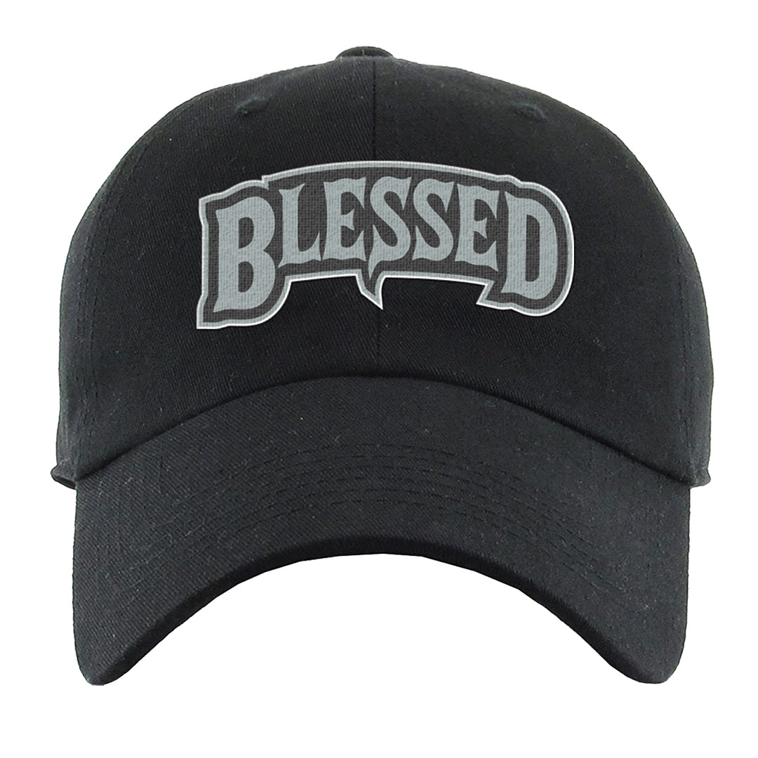 Indigo Haze 5s Dad Hat | Blessed Arch, Black