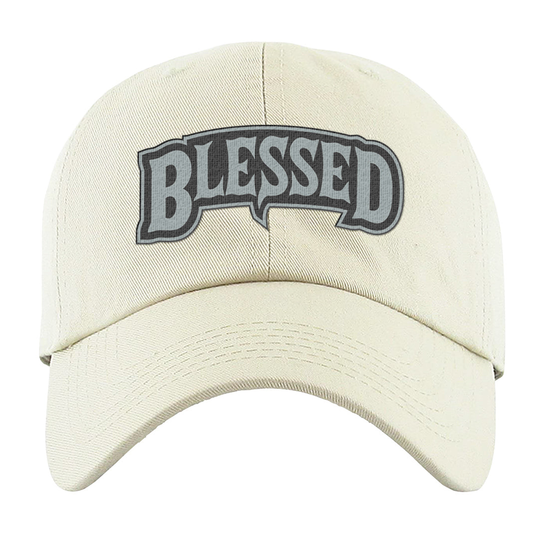 Indigo Haze 5s Dad Hat | Blessed Arch, White