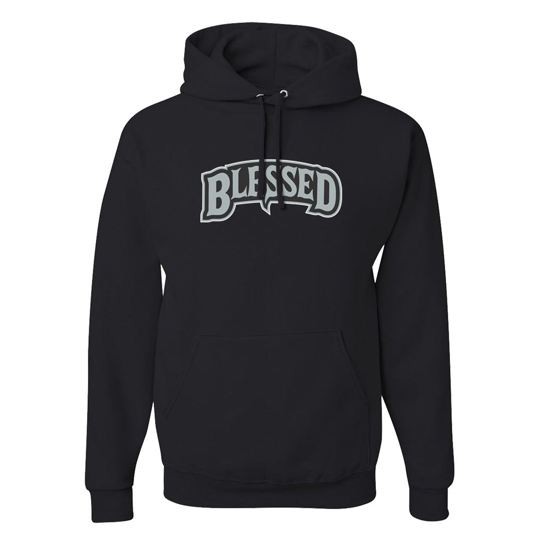 Indigo Haze 5s Hoodie | Blessed Arch, Black