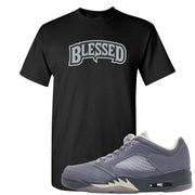 Indigo Haze 5s T Shirt | Blessed Arch, Black