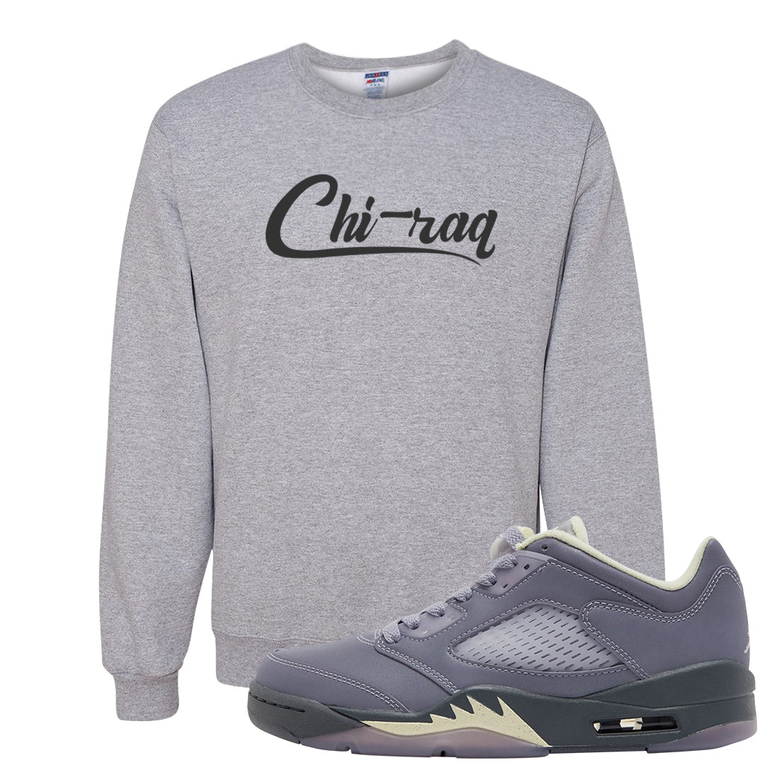 Indigo Haze 5s Crewneck Sweatshirt | Chiraq, Ash