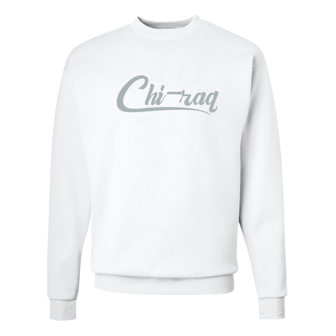 Indigo Haze 5s Crewneck Sweatshirt | Chiraq, White