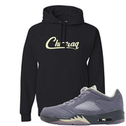 Indigo Haze 5s Hoodie | Chiraq, Black