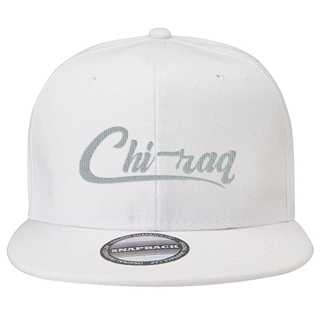 Indigo Haze 5s Snapback Hat | Chiraq, White