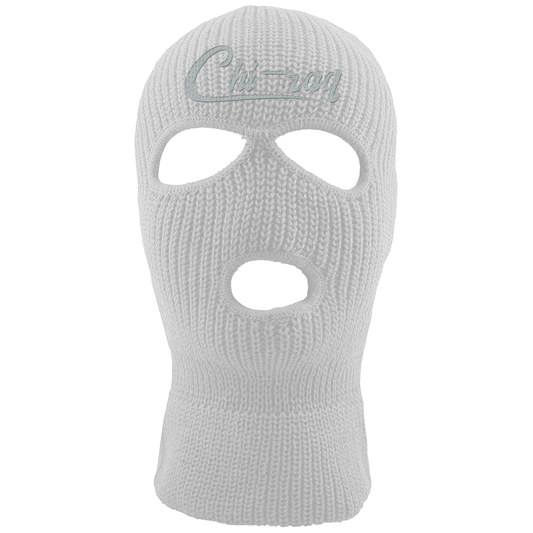 Indigo Haze 5s Ski Mask | Chiraq, White