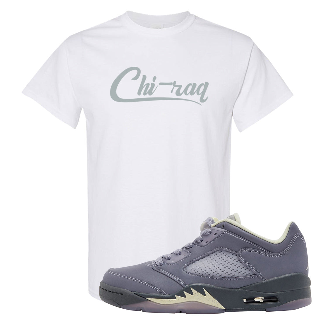 Indigo Haze 5s T Shirt | Chiraq, White