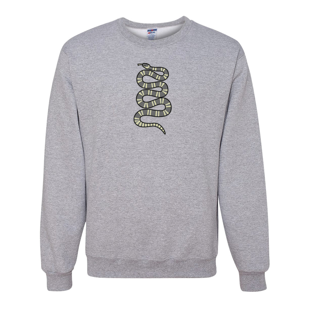 Indigo Haze 5s Crewneck Sweatshirt | Coiled Snake, Ash
