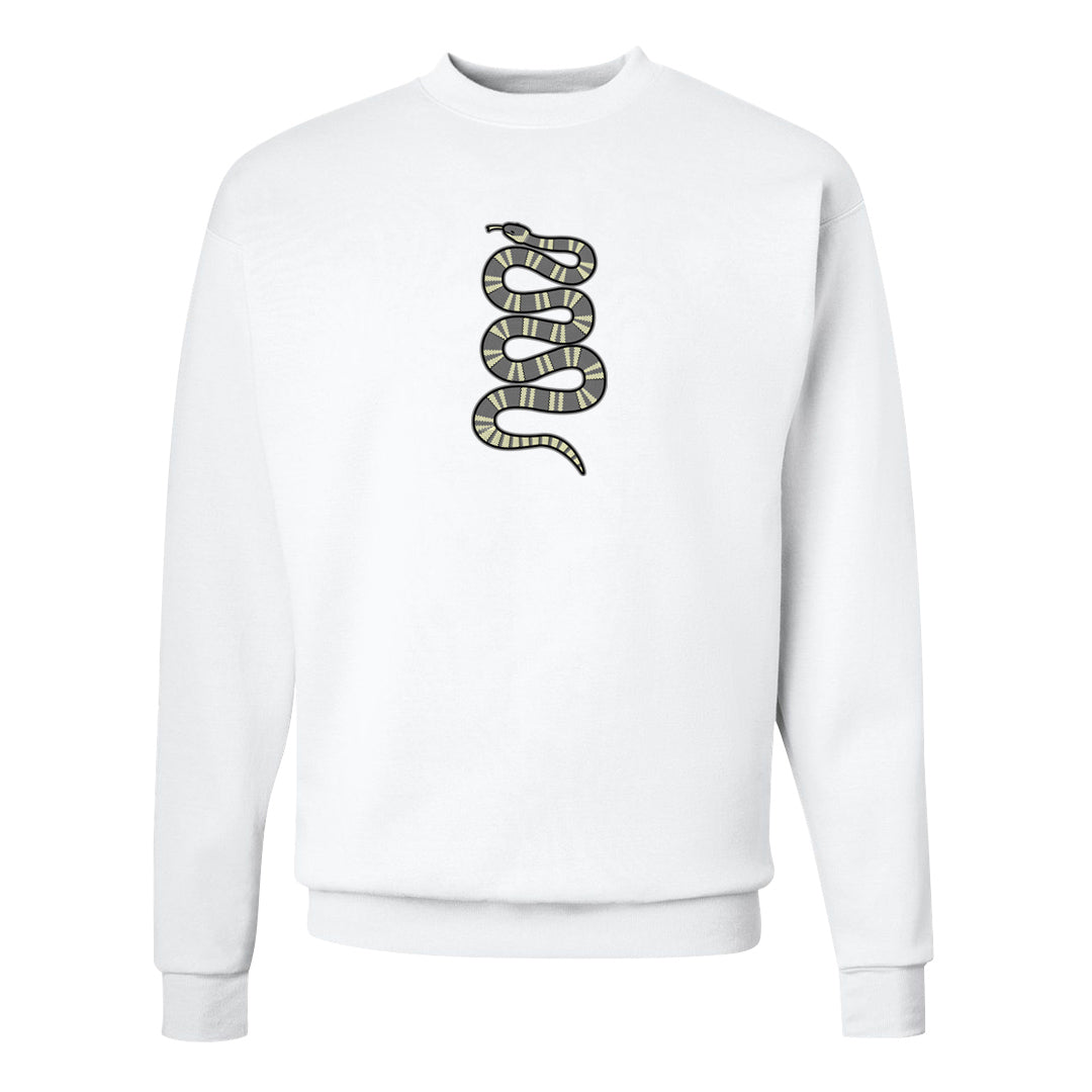 Indigo Haze 5s Crewneck Sweatshirt | Coiled Snake, White