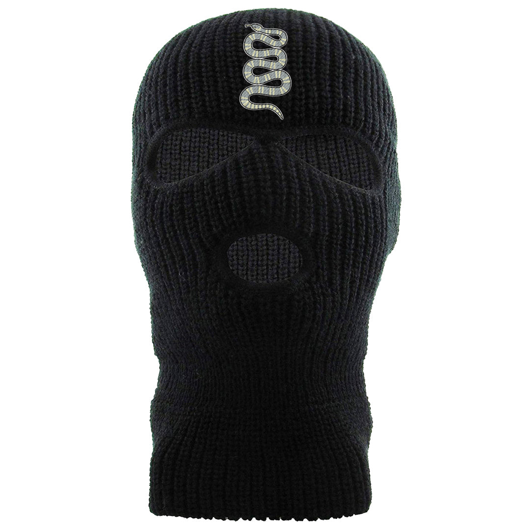 Indigo Haze 5s Ski Mask | Coiled Snake, Black