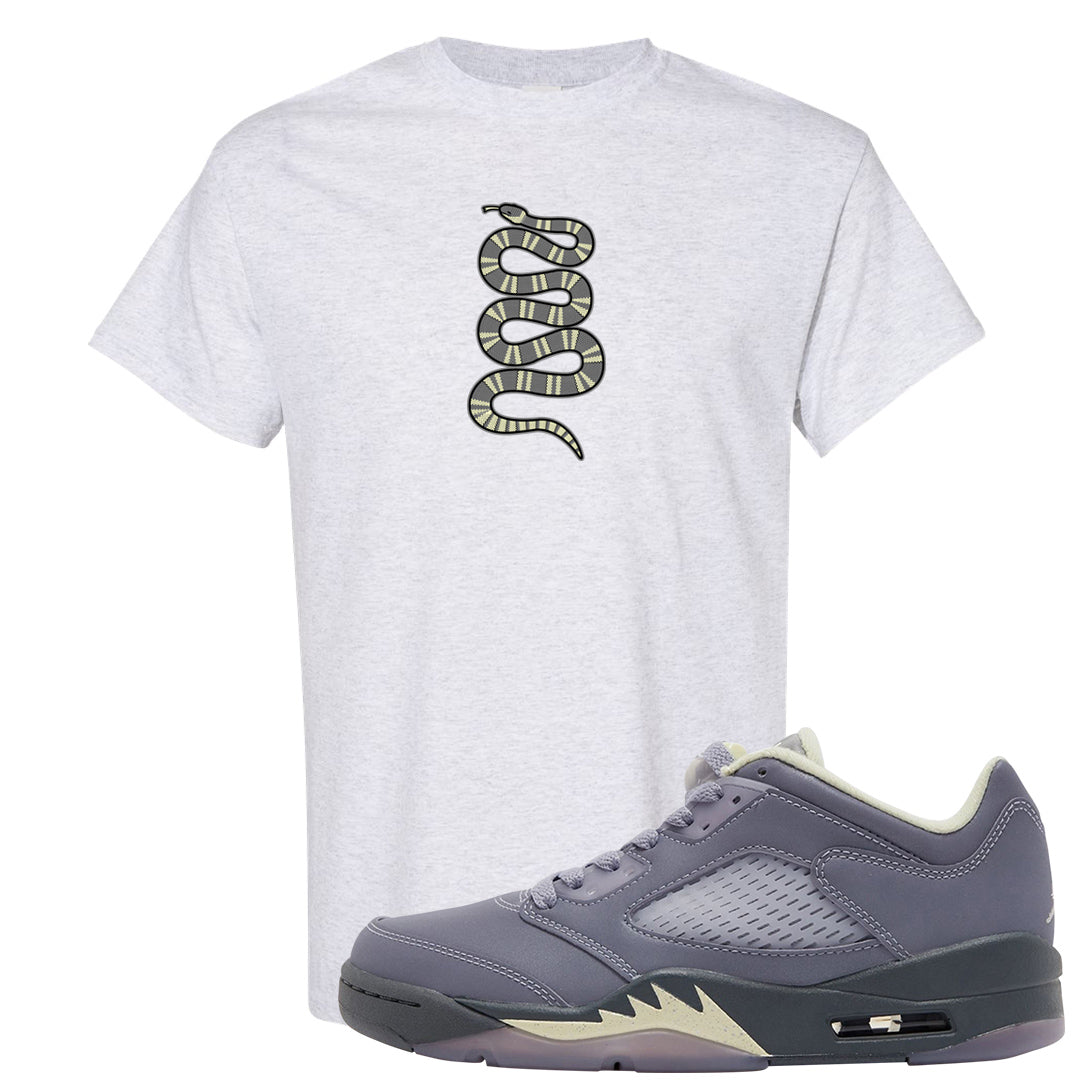 Indigo Haze 5s T Shirt | Coiled Snake, Ash