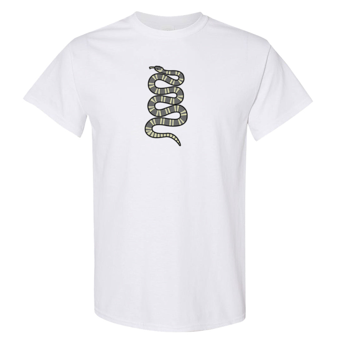Indigo Haze 5s T Shirt | Coiled Snake, White