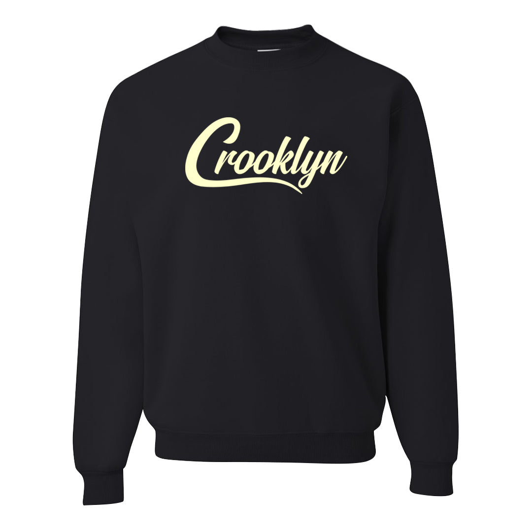 Indigo Haze 5s Crewneck Sweatshirt | Crooklyn, Black