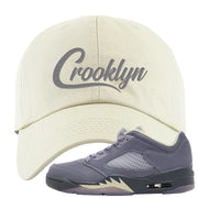 Indigo Haze 5s Dad Hat | Crooklyn, White