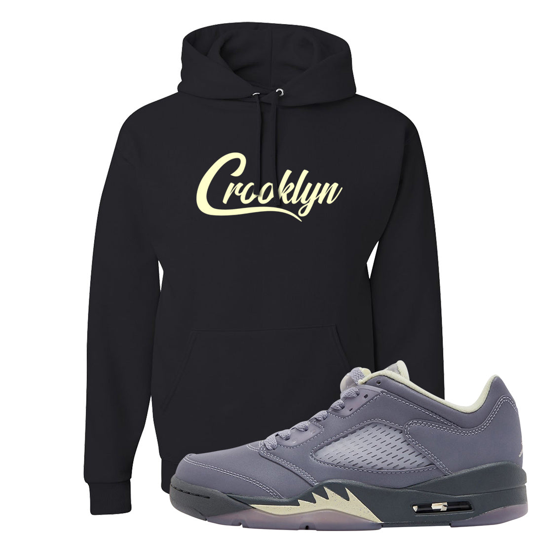 Indigo Haze 5s Hoodie | Crooklyn, Black