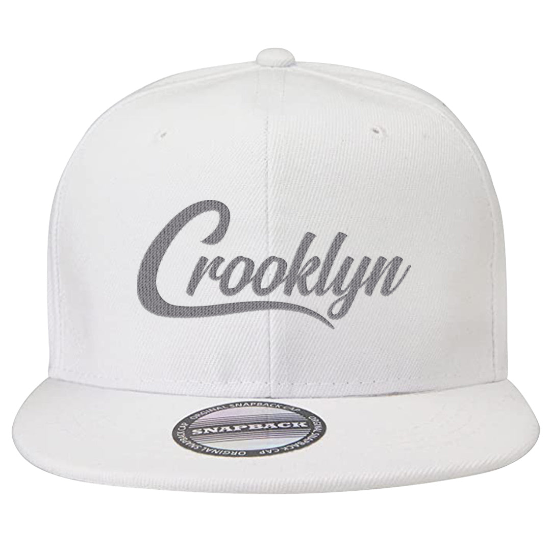 Indigo Haze 5s Snapback Hat | Crooklyn, White