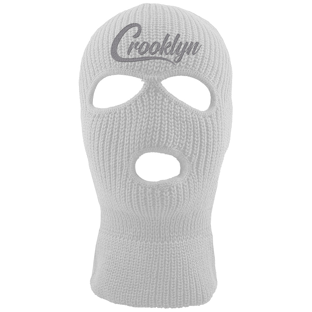 Indigo Haze 5s Ski Mask | Crooklyn, White