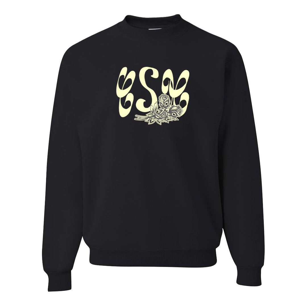 Indigo Haze 5s Crewneck Sweatshirt | Certified Sneakerhead, Black