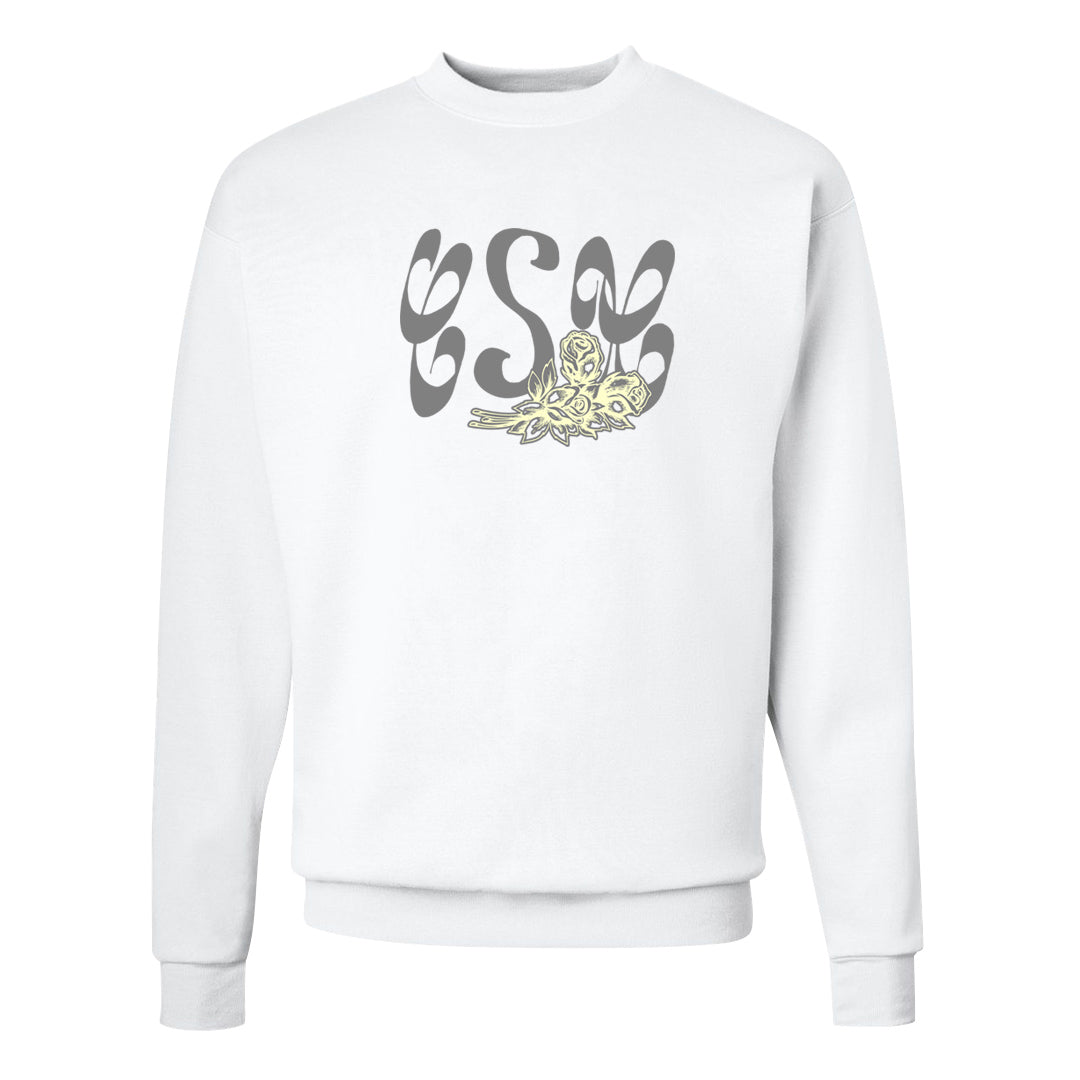 Indigo Haze 5s Crewneck Sweatshirt | Certified Sneakerhead, White