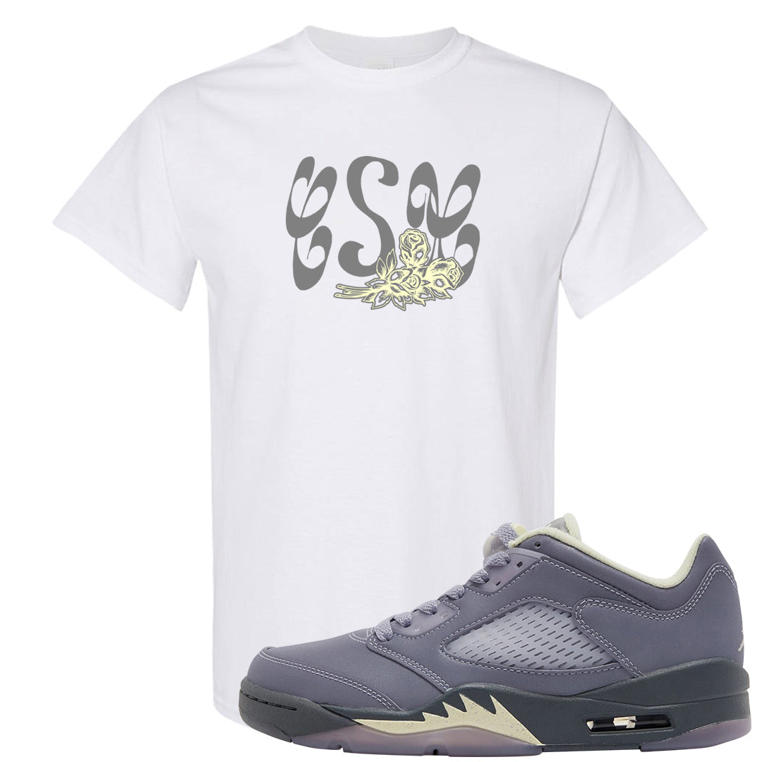 Indigo Haze 5s T Shirt | Certified Sneakerhead, White
