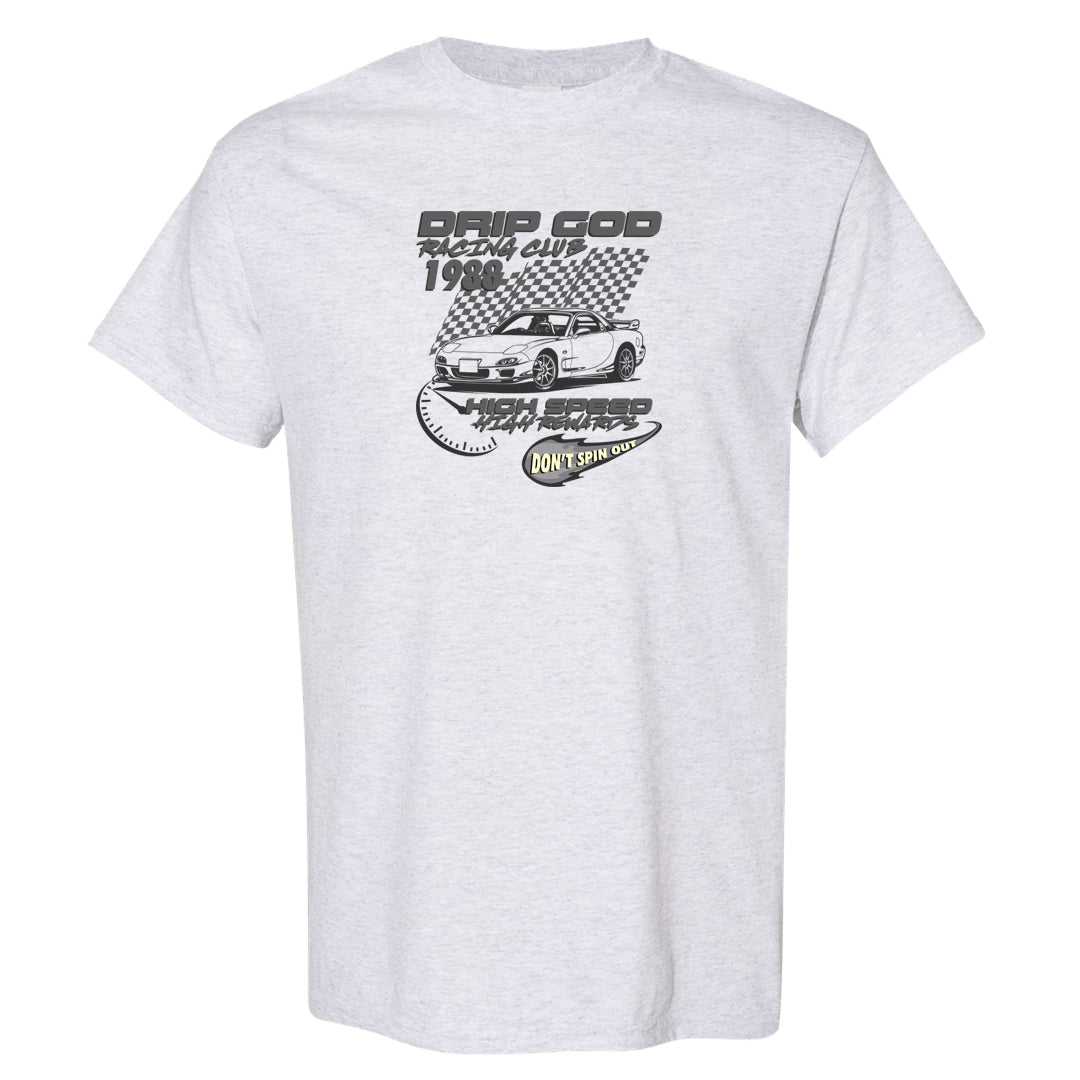 Indigo Haze 5s T Shirt | Drip God Racing Club, Ash