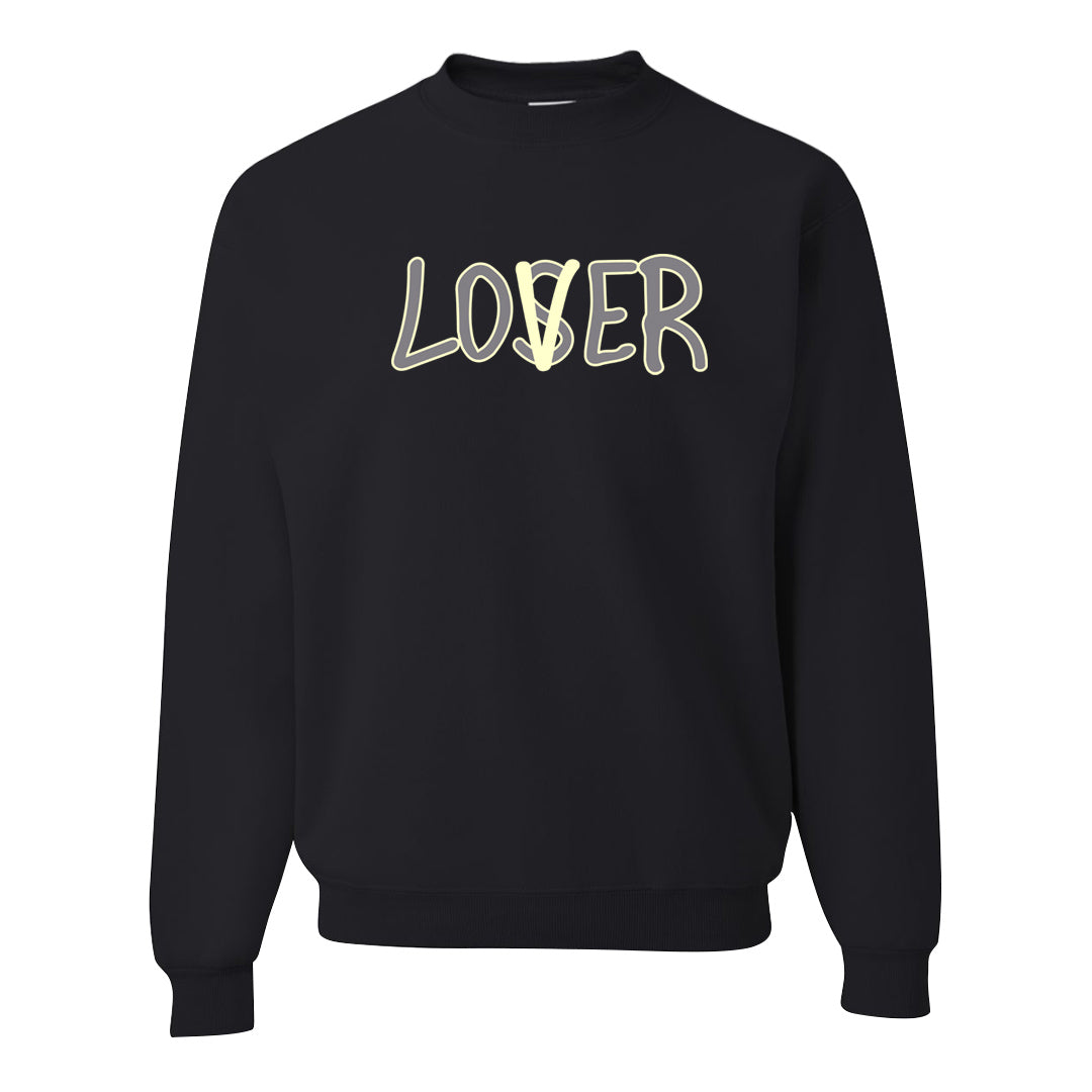 Indigo Haze 5s Crewneck Sweatshirt | Lover, Black