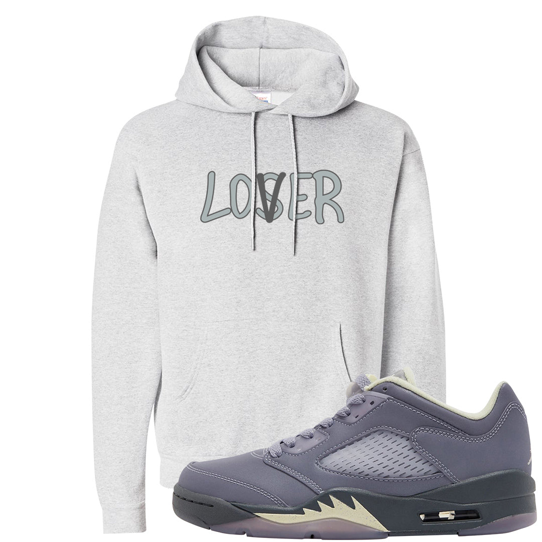 Indigo Haze 5s Hoodie | Lover, Ash