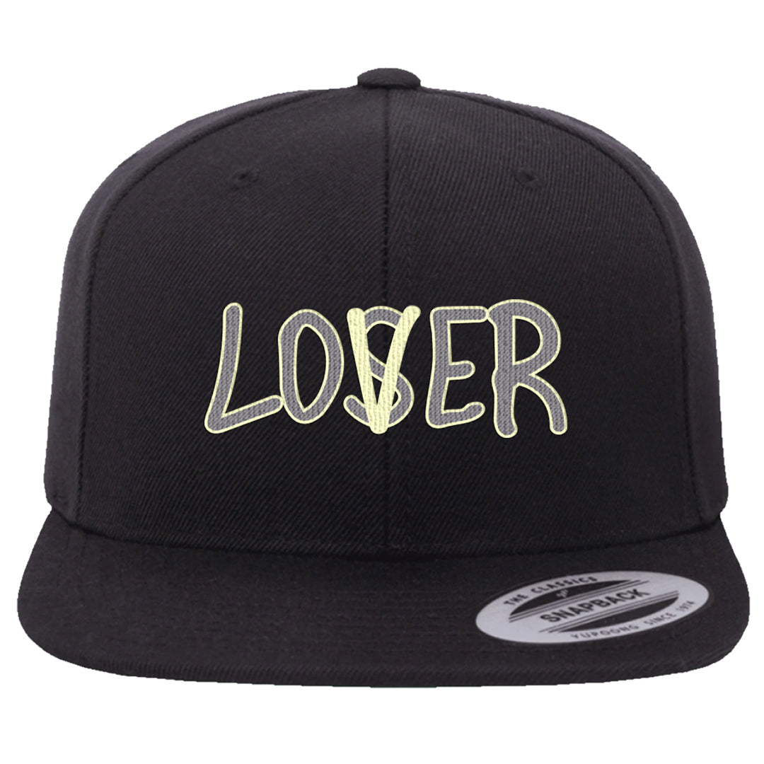 Indigo Haze 5s Snapback Hat | Lover, Black