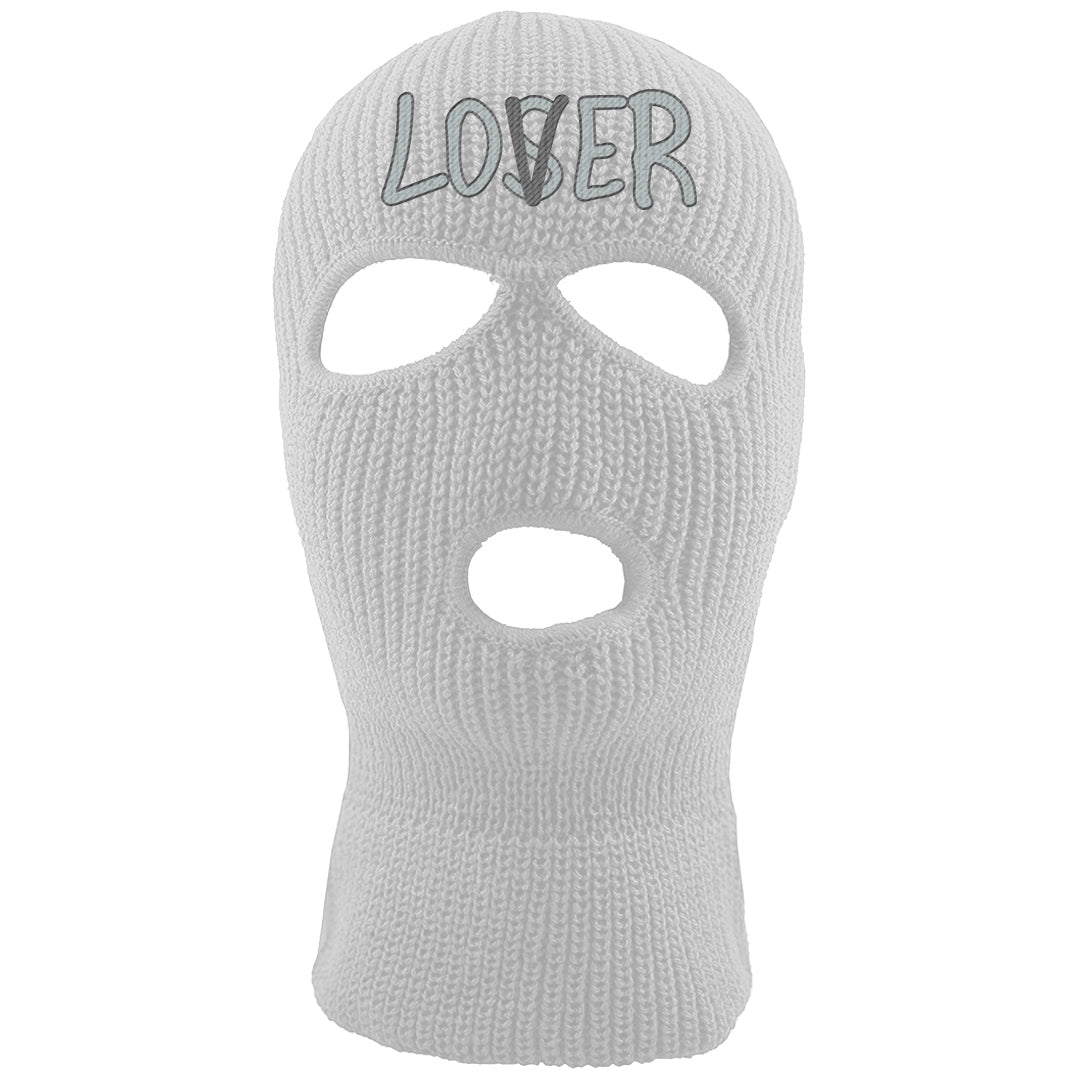 Indigo Haze 5s Ski Mask | Lover, White