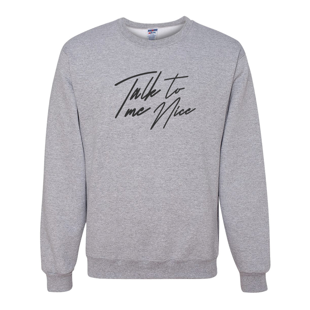 Indigo Haze 5s Crewneck Sweatshirt | Talk To Me Nice, Ash