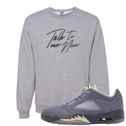 Indigo Haze 5s Crewneck Sweatshirt | Talk To Me Nice, Ash