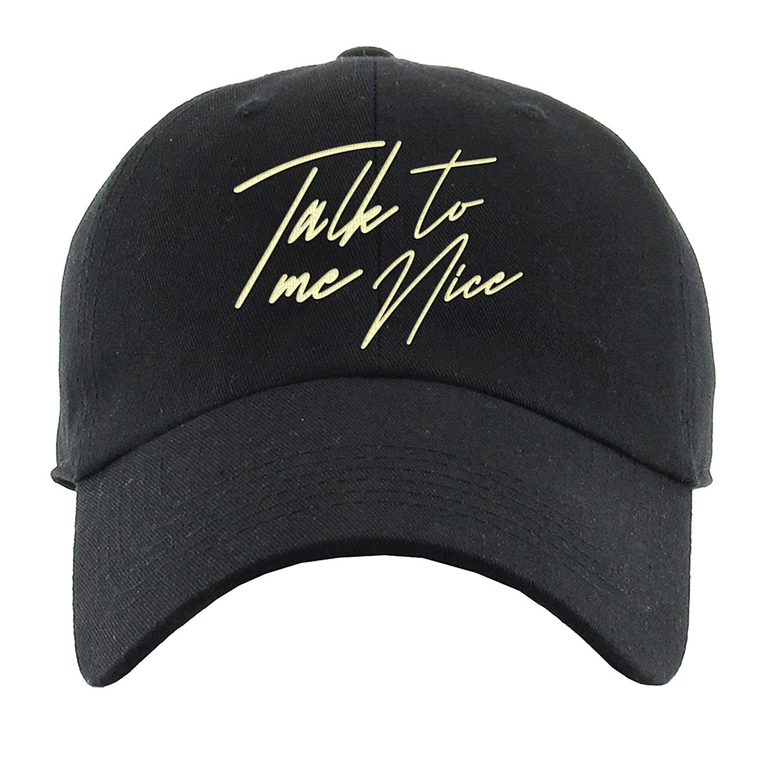 Indigo Haze 5s Dad Hat | Talk To Me Nice, Black