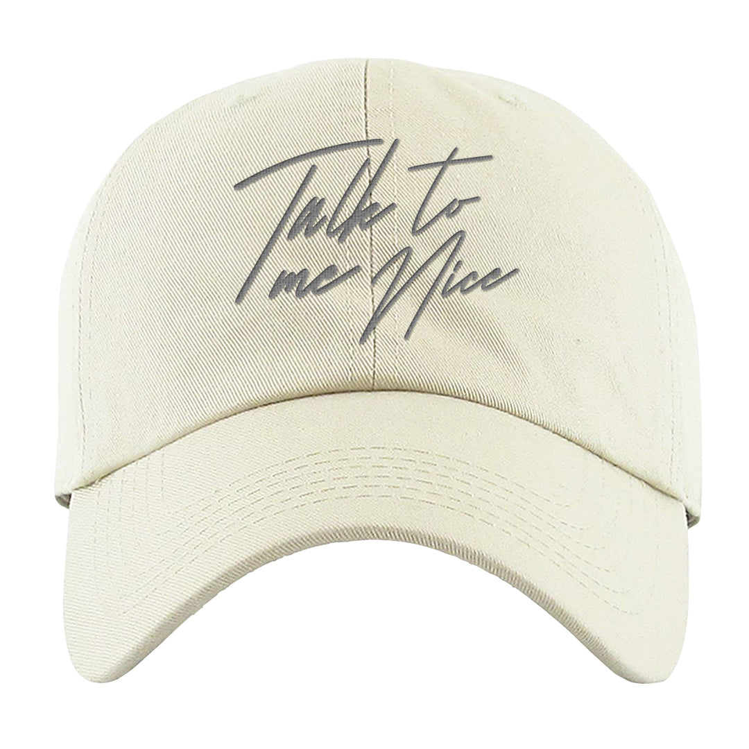 Indigo Haze 5s Dad Hat | Talk To Me Nice, White