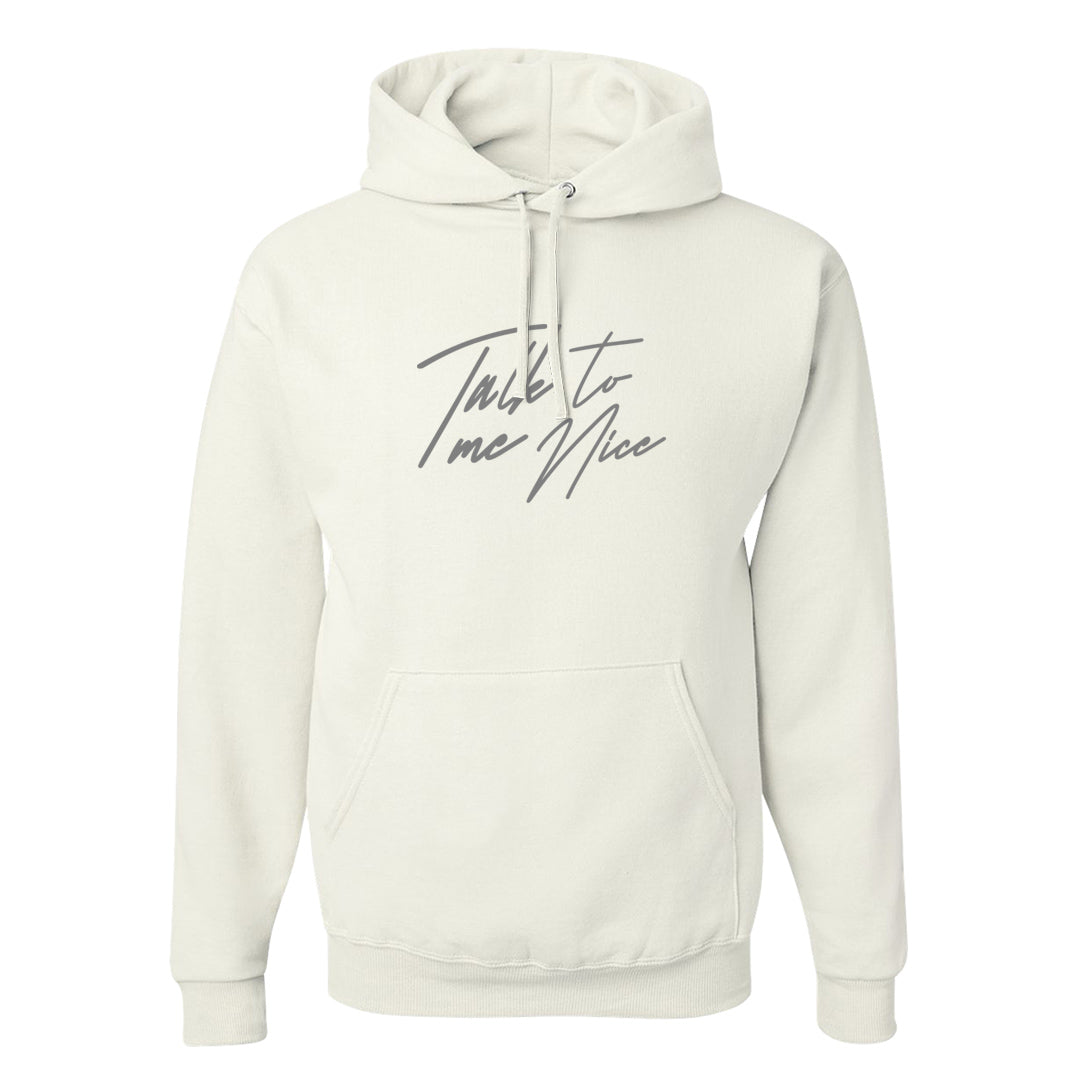 Indigo Haze 5s Hoodie | Talk To Me Nice, White