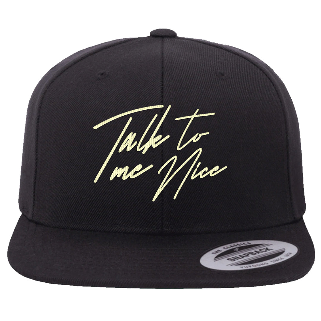 Indigo Haze 5s Snapback Hat | Talk To Me Nice, Black