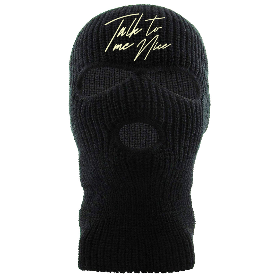 Indigo Haze 5s Ski Mask | Talk To Me Nice, Black