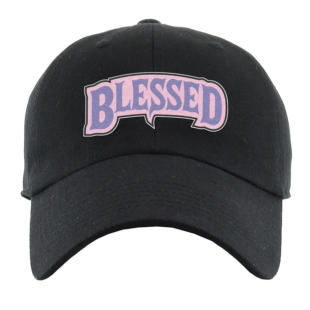 Dongdan Low 5s Dad Hat | Blessed Arch, Black
