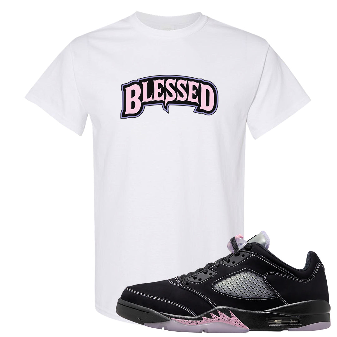 Dongdan Low 5s T Shirt | Blessed Arch, White