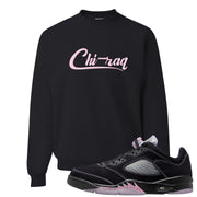 Dongdan Low 5s Crewneck Sweatshirt | Chiraq, Black